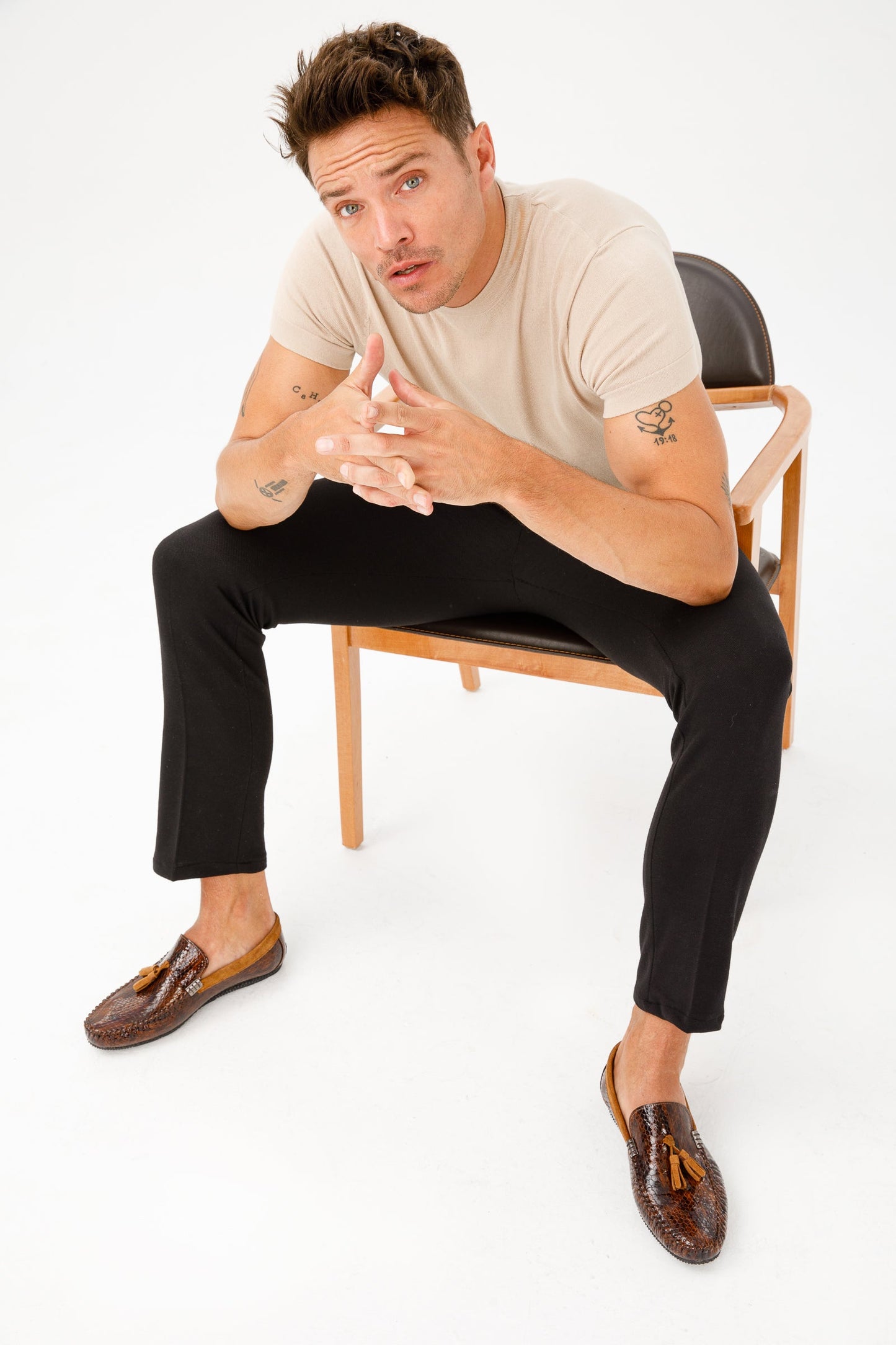 The Cordova Tan Patent Leather Tassel Loafer Men Shoe  Final Sale!