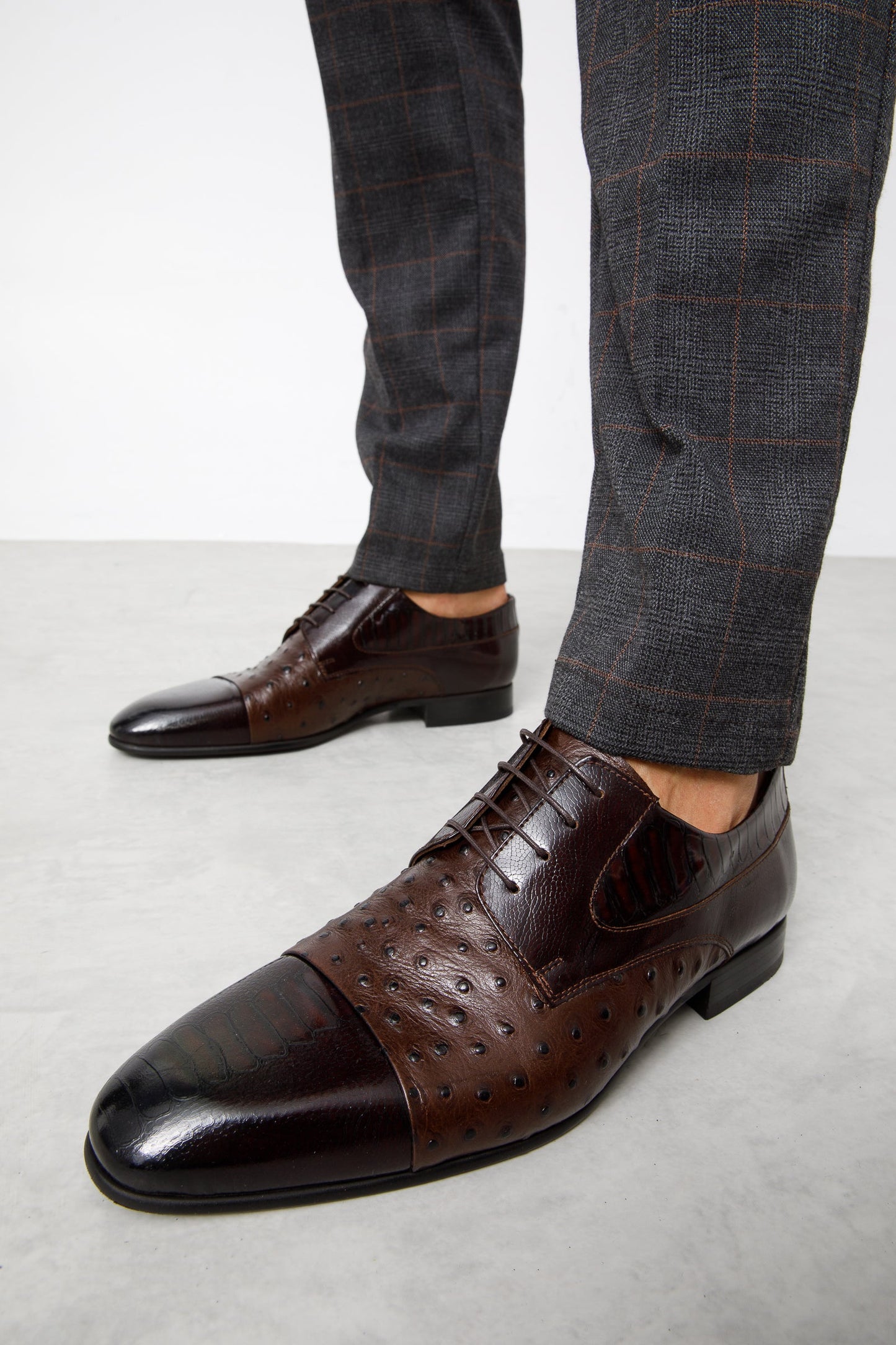 The Monterrey Brown Cap Toe Derby Men Shoe  Final Sale!