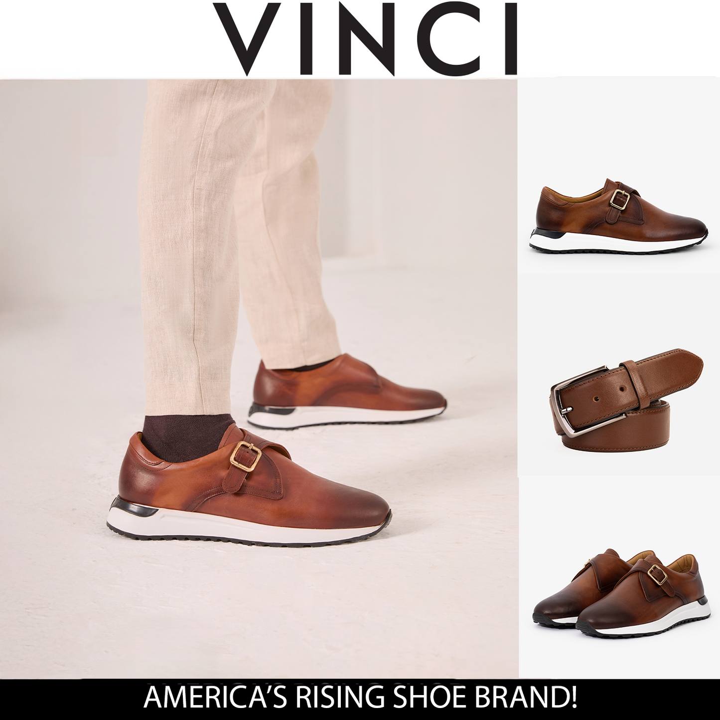 The Torino Tan Leather Men Sneaker