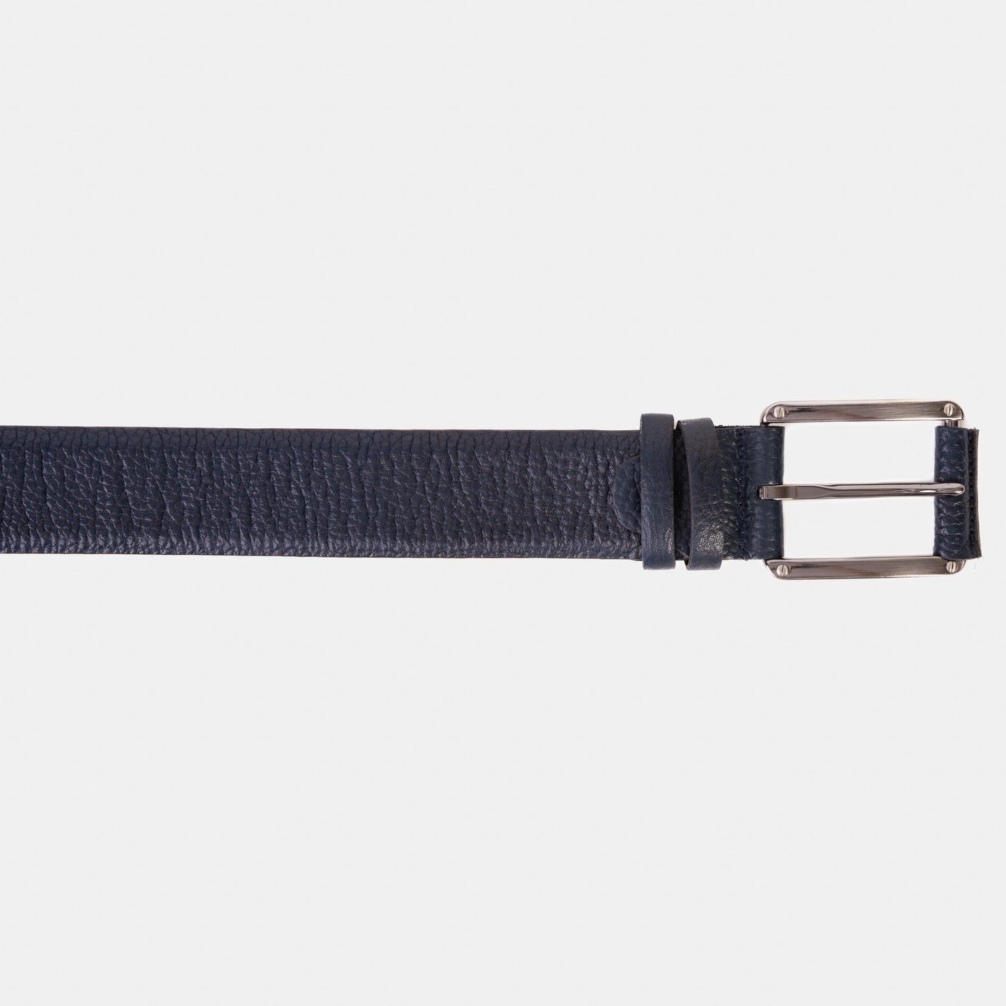 The Draco Navy Calfskin Belt